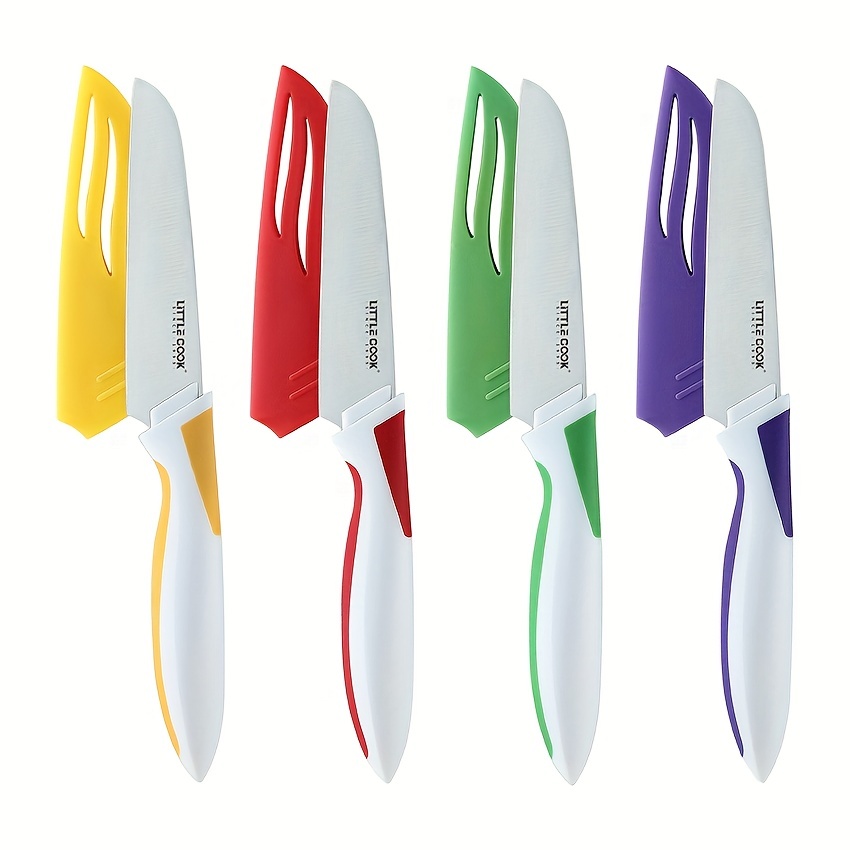 ZYLISS 6 Piece Kitchen Knife Set with Sheath Covers Stainless Steel