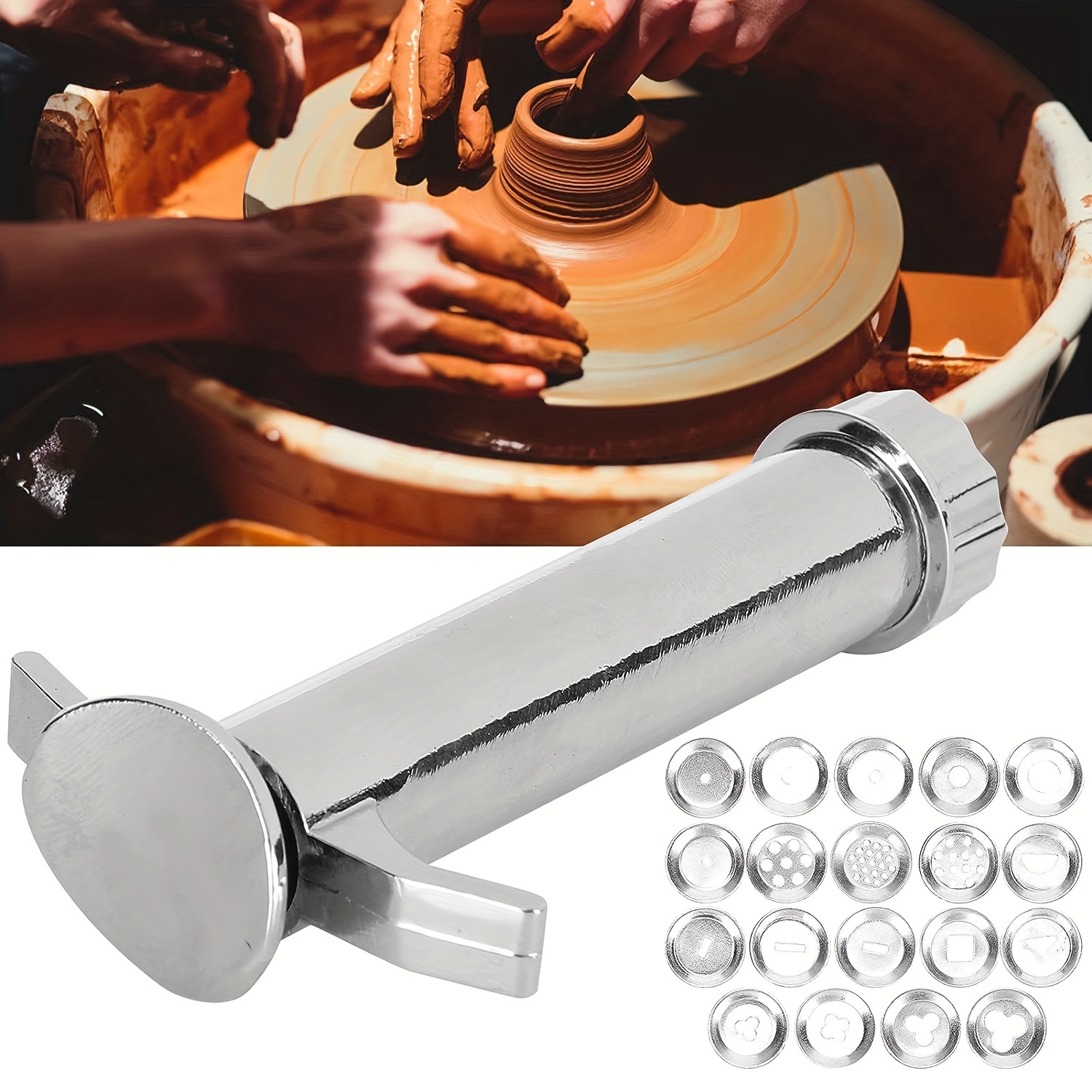 Pottery Tool Squeezing Clay Extruder Gun Squeezing Mud - Temu