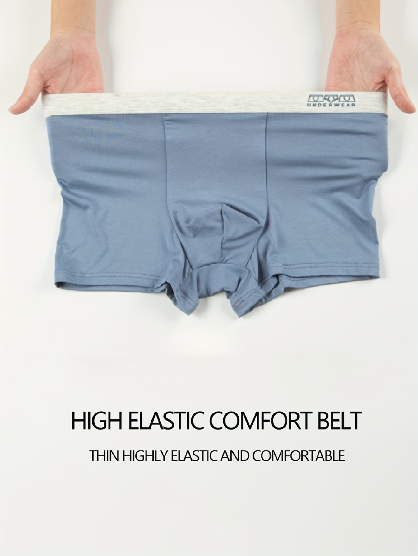 3Pcs Men's Underwear Ultra Soft Micro Modal Moisture-Wicking Boxer Briefs  For Men, 3 Packs
