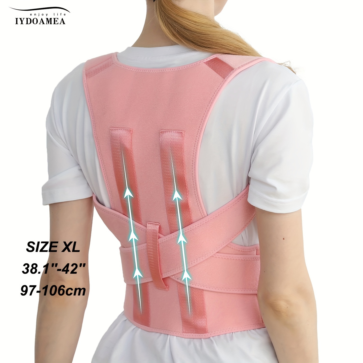 Posture Corrector for Women - Upper Back Brace Adjustable & Breathable for  Posture Correction: Neck Shoulder & Upper Back Pain Relief (L-XL)