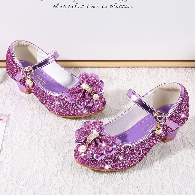 Little girl purple outlet dress shoes