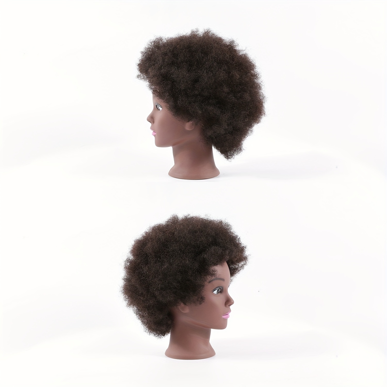 Afro Mannequin Head Manikin Cosmetology Doll Head 100% Human Hair