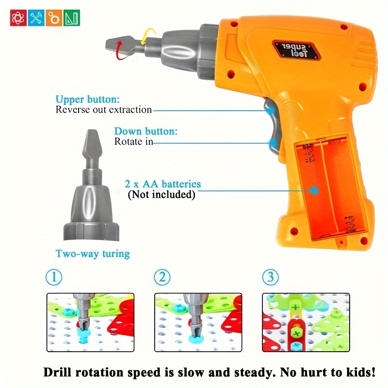 Jeu de Construction Perceuse Visseuse – Pour Les Petits