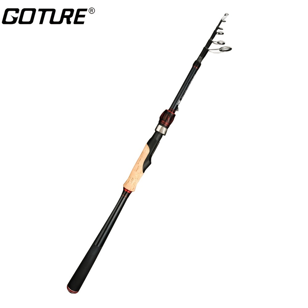 Goture Telescopic Fishing Rod Portable Carbon Fiber Spinning Fishing Pole  for Carp Fishing… : : Sports & Outdoors