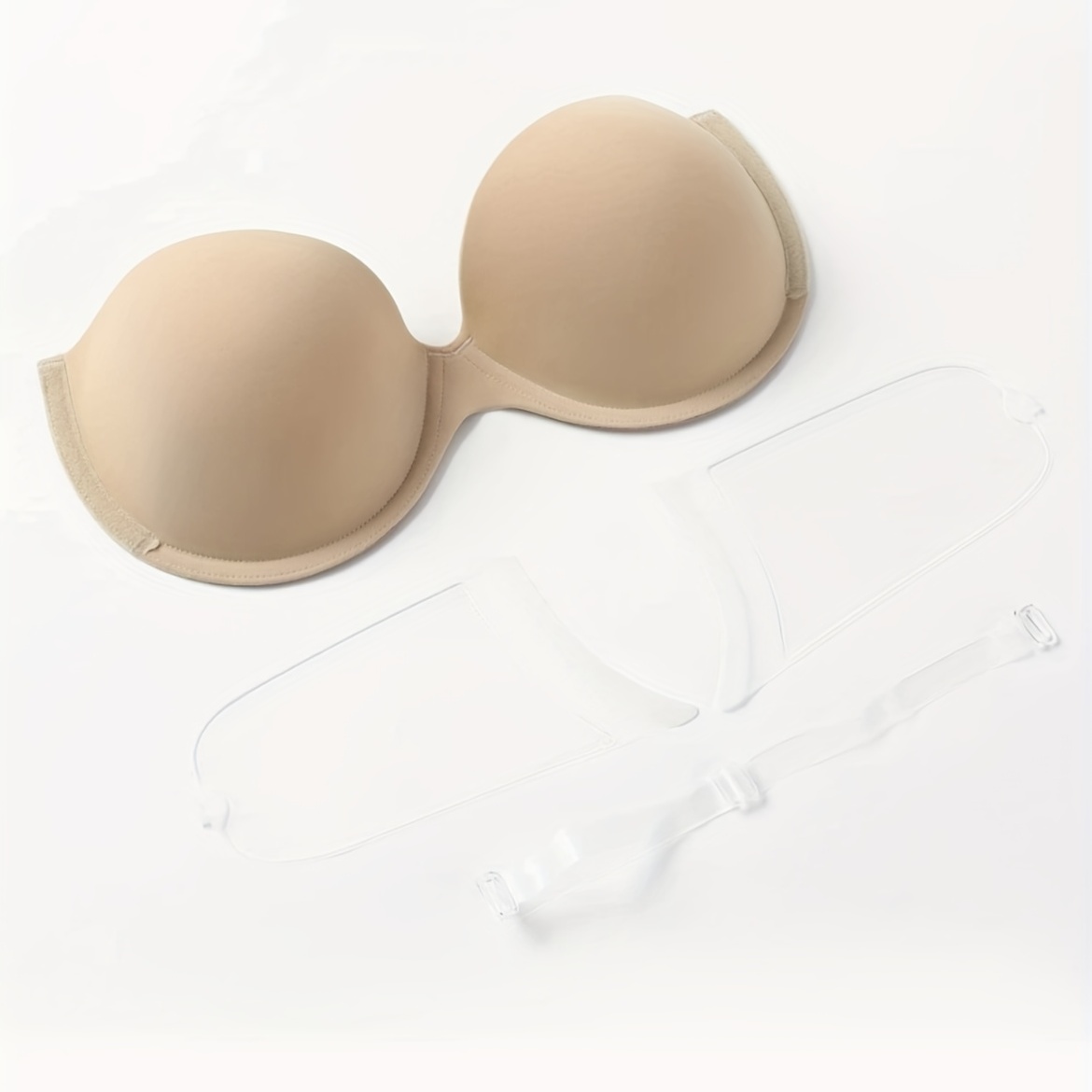Women Transparent Clear Bra Invisible Strap Plastic Bra Disposable  Underwear Bra
