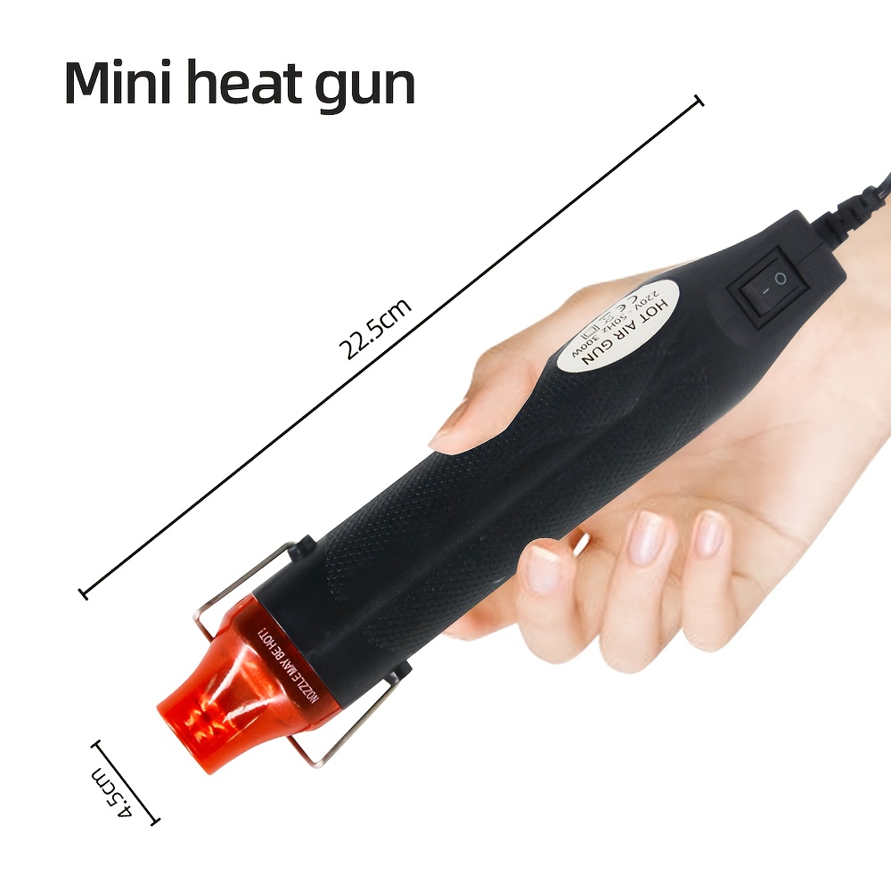Mini Heat Gun for Epoxy Resin Crafts,300W High temp heat gun With 40 inchs  Power Cord for phone repair