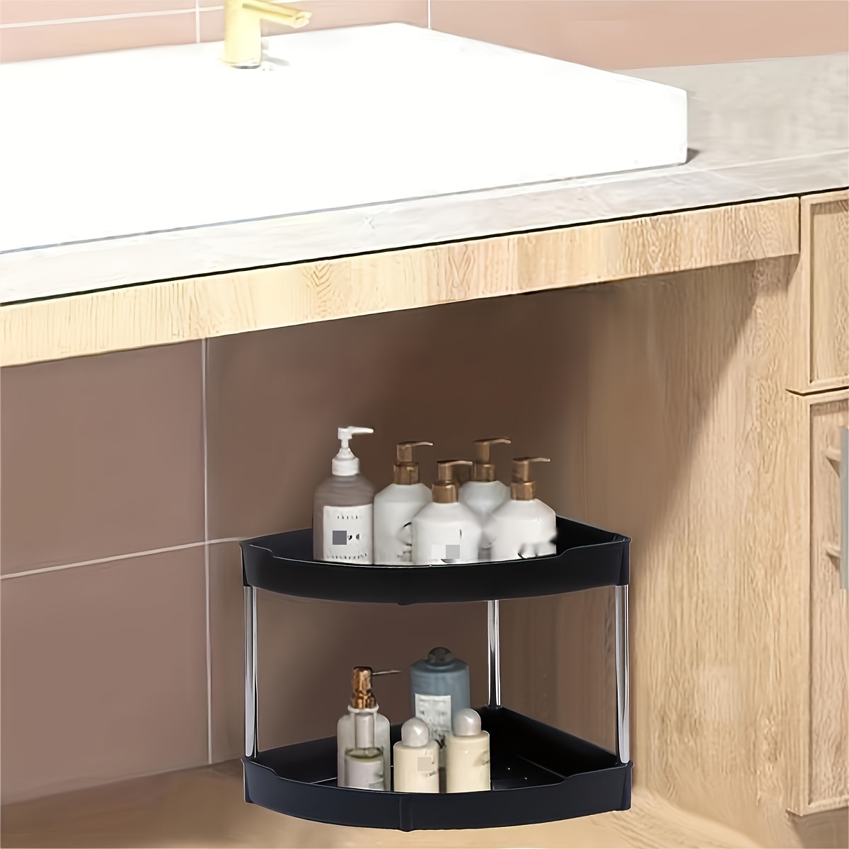 Cosmetic Storage Rack, Multi-functional 2/3 Tier Makeup Organizer, Vanity  Trays For Bathroom Countertop, Desktop Storage Shelf, Wall-mounted Or  Suitable For Countertop Storage, Bathroom Accessories - Temu