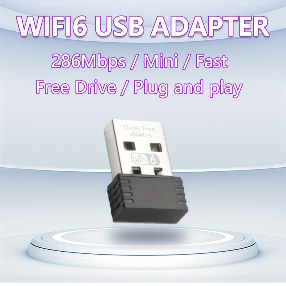 Wifi6 300mbps Usb Wifi Adapter Pc Adaptador Wifi - Temu