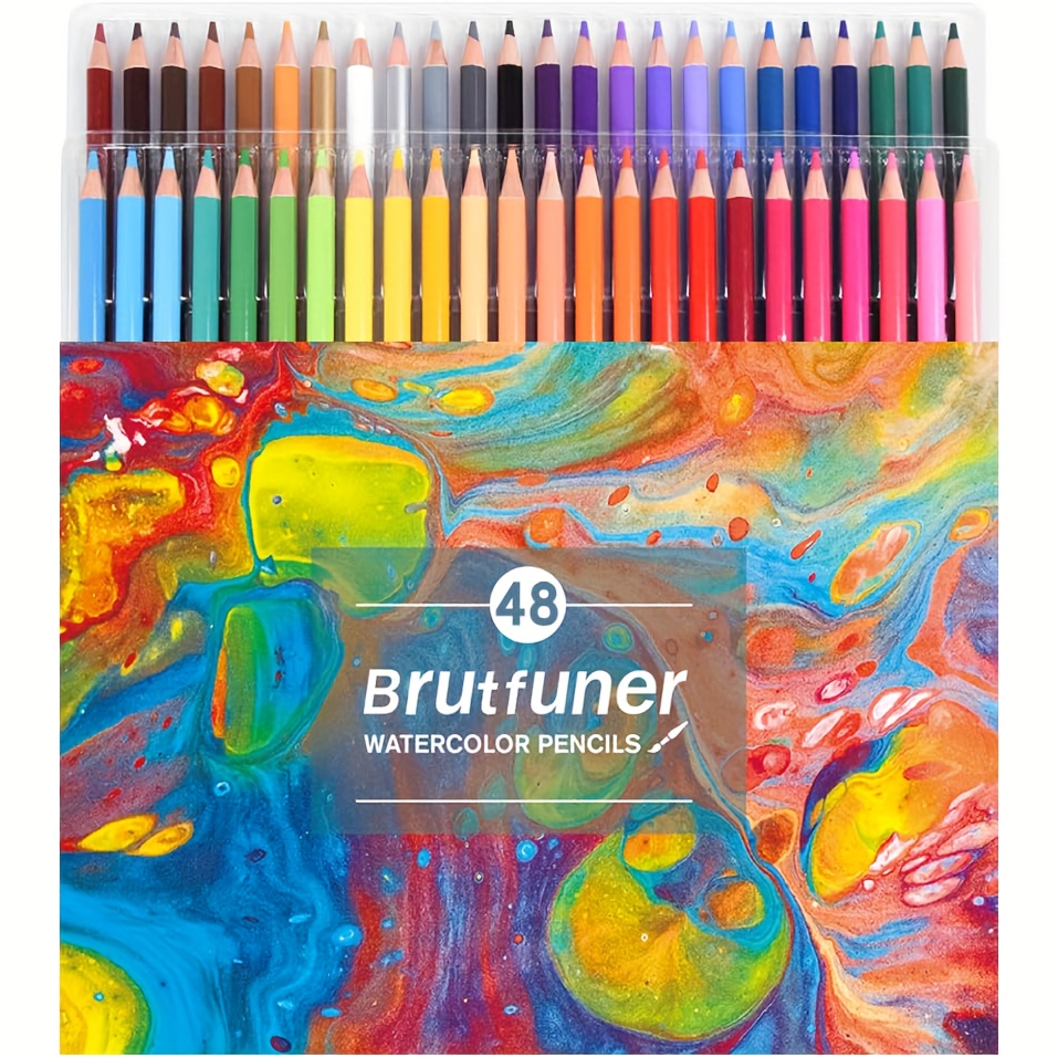 Premium Watercolor Pencils, Set of 48