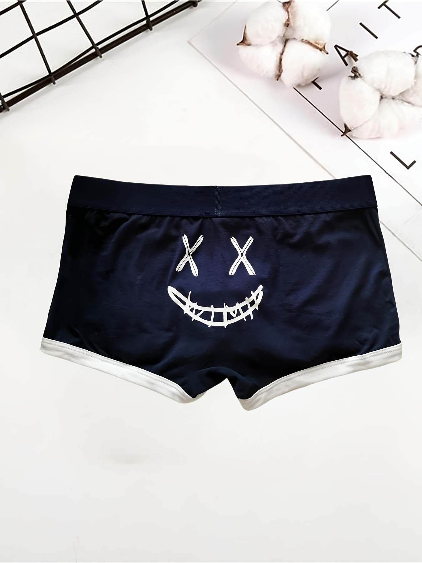 Men's Sexy Leather Boxer Briefs Shorts Low Waist Zipper - Temu