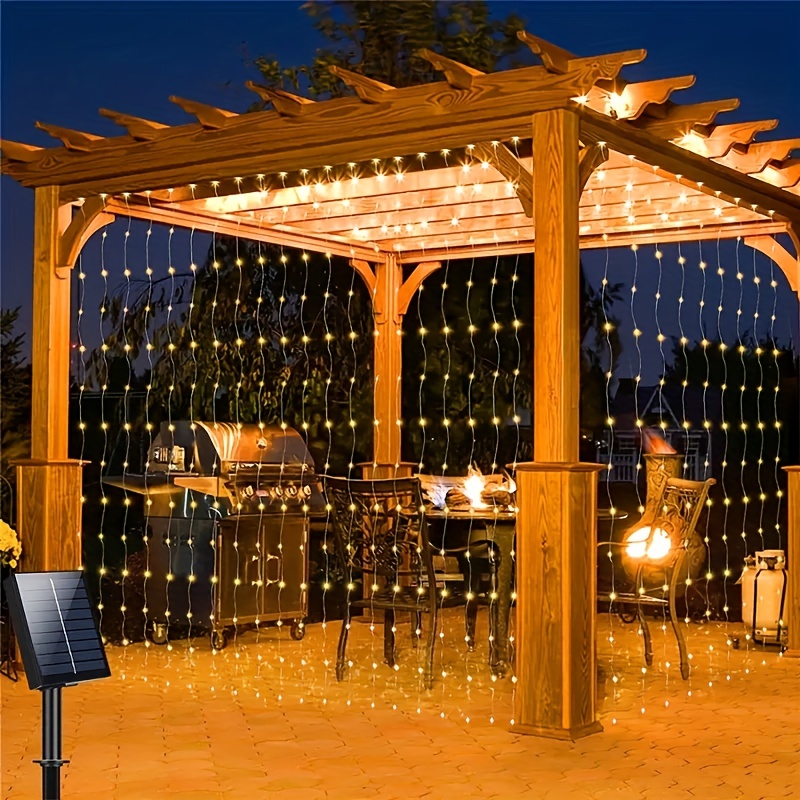 1pc solar string lights solar fairy lights ip65 waterproof copper wire solar lights for garden patio party christmas decoration details 0