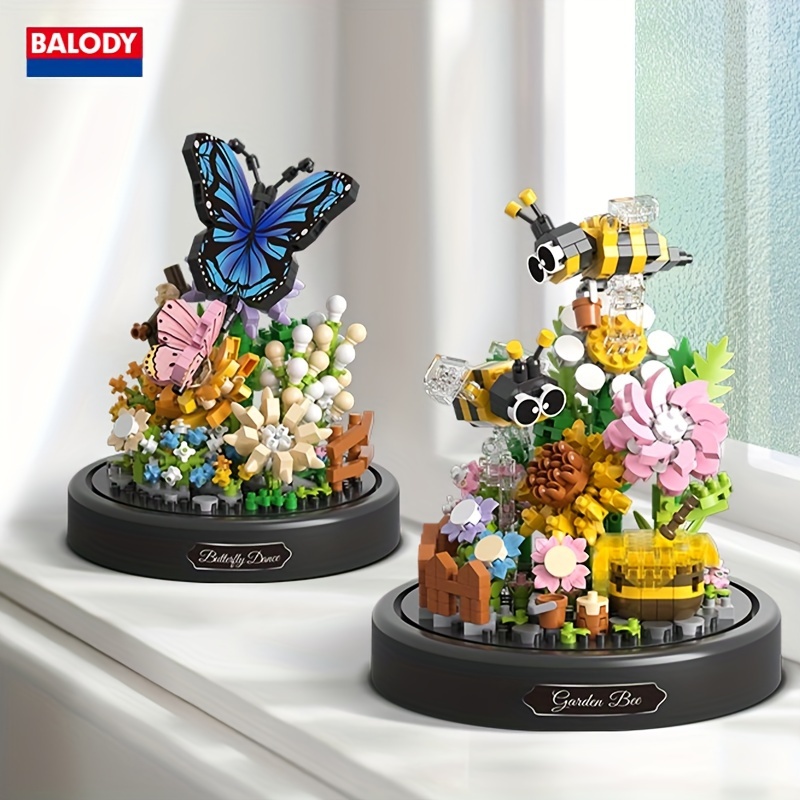  BEIMENWAI Insect Animal with Flower Building Block Sets, Butterfly  Flower Bouquet Building Sets, DIY Creative Building Blocks Toys, Christmas  Toy Gifts for Adults and Girls (Butterfly) : Toys & Games