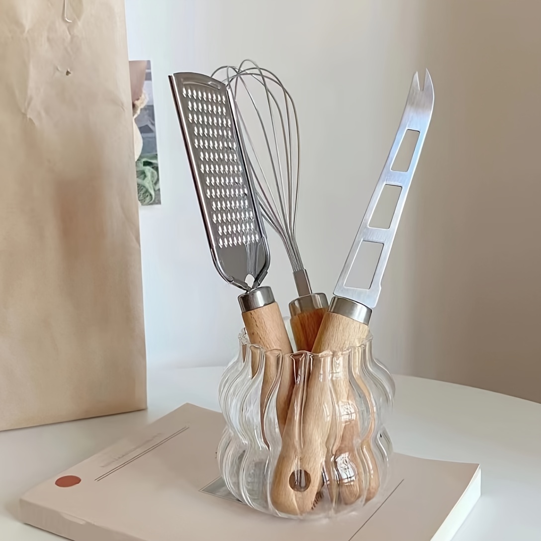 8 Mini Whisk with Wooden Handle