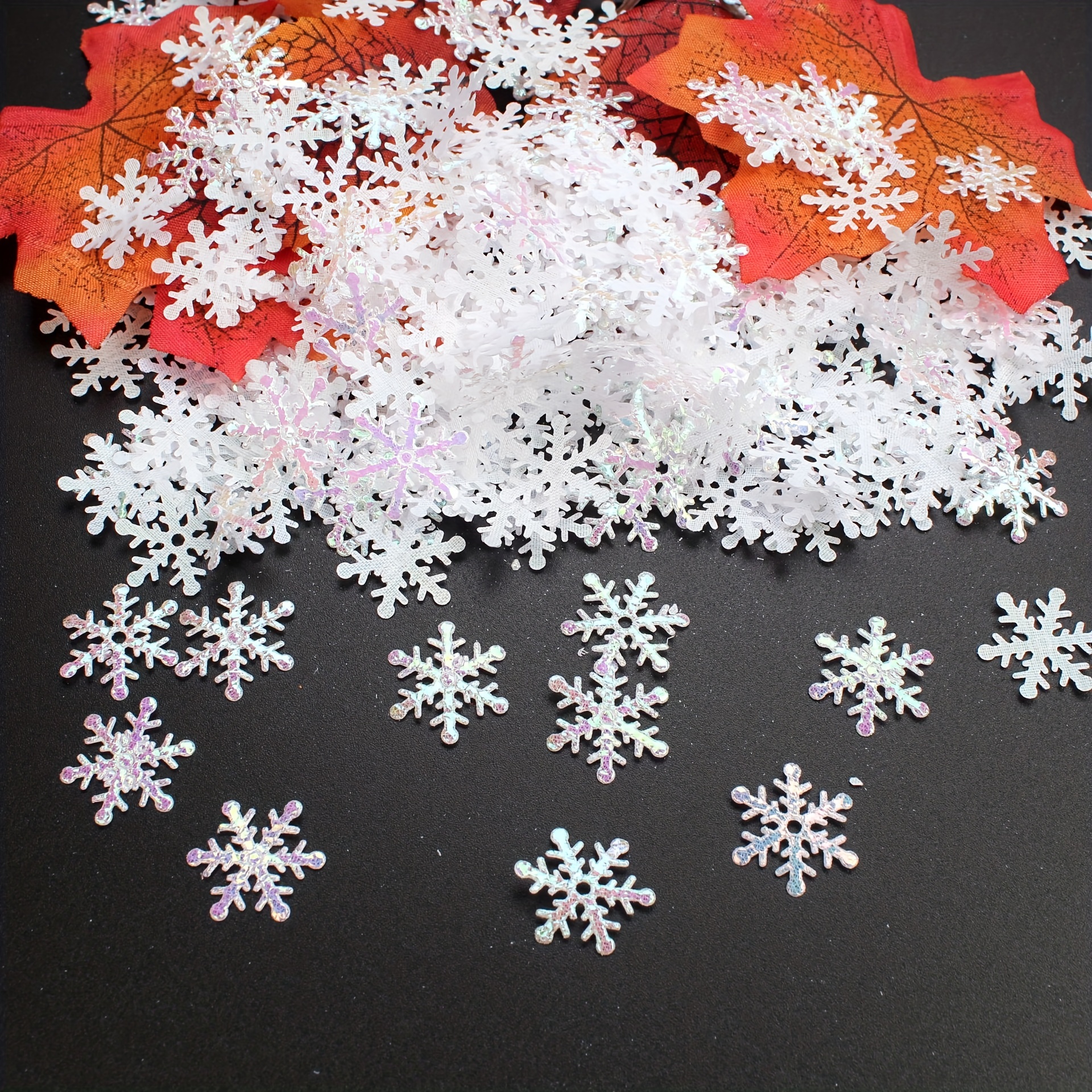 Artificial Snowflakes Confetti Decorations For Christmas - Temu