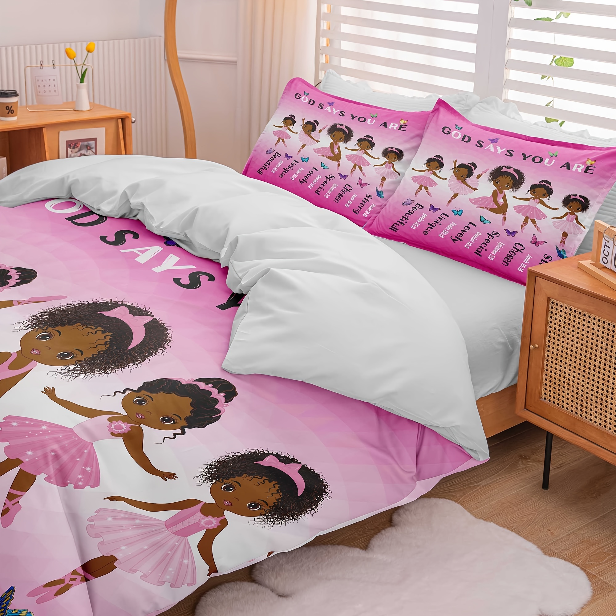 African American Ballet Dancer Duvet Cover Set (without - Temu