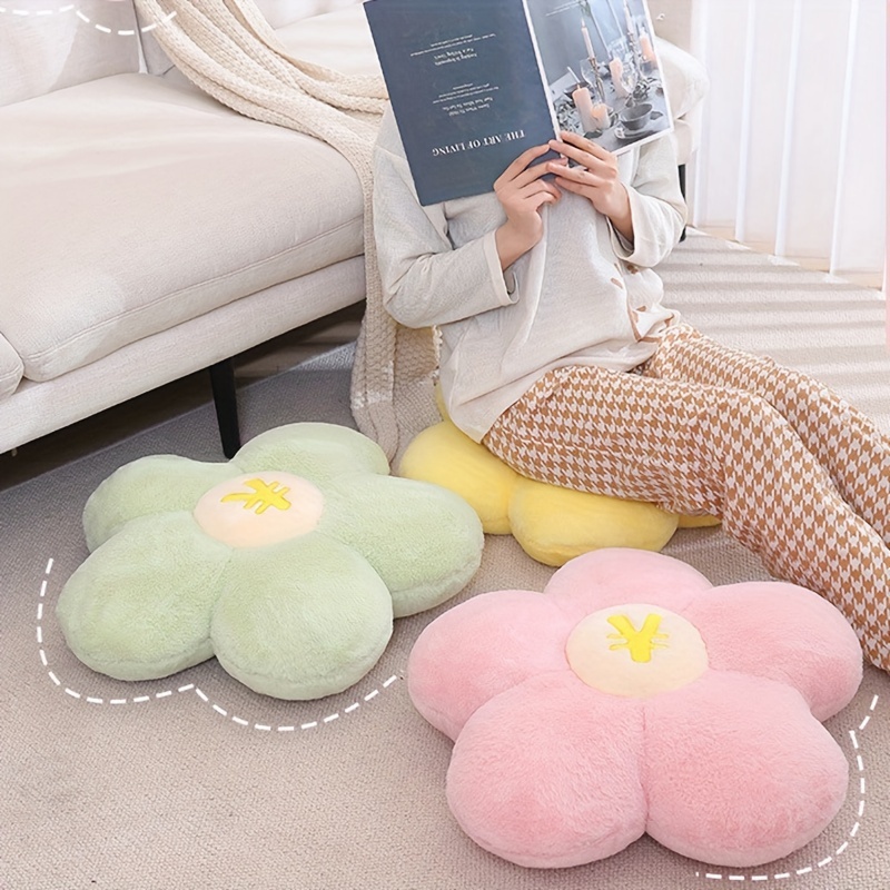 Flower Shaped Pillow Cute Comfy Floor Pillows Cushions Room - Temu