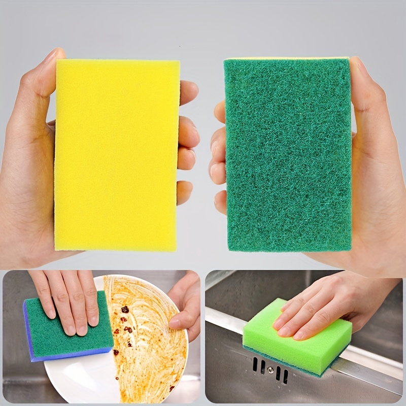 FaSoLa Magic - Esponja de limpieza de cocina duradera, ollas y sartenes,  esponja exfoliante de limpieza del hogar, almohadillas ecológicas para  platos