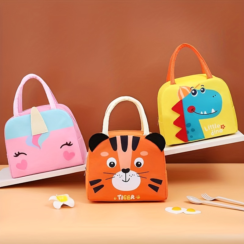 Cartoon Thickened Lunch Bag, Handle Design Lunch Box Bag, Bento Bag - Temu