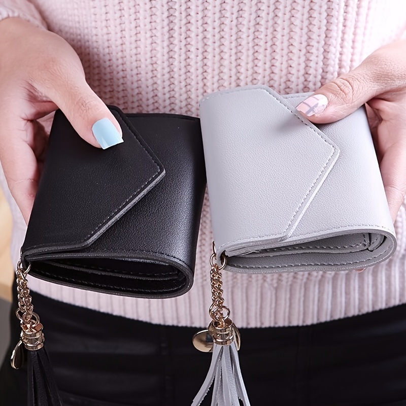 Fashion Womens Wallets Tassel Short Wallet For Woman Mini Coin
