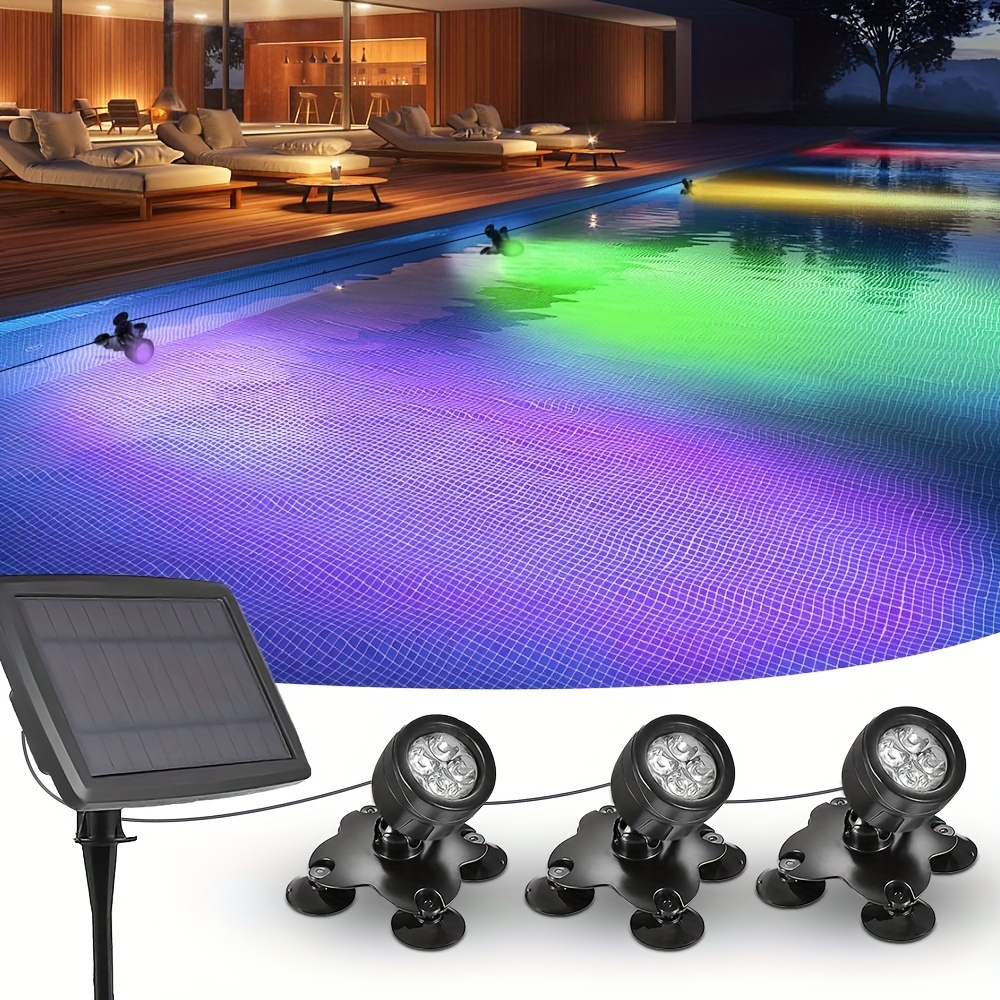 4pcs Lumières LED submersibles Lumières de piscine pour - Temu Belgium