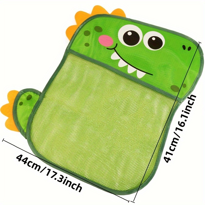 1pc Bolsa De Malla De Baño Con Dibujos Animados De Dinosaurios, Linda Bolsa  De Almacenamiento De Juguetes De Baño, Organizador De Juguetes De Bañera  Con Diseño De Dinosaurios, Bolsa De Red De