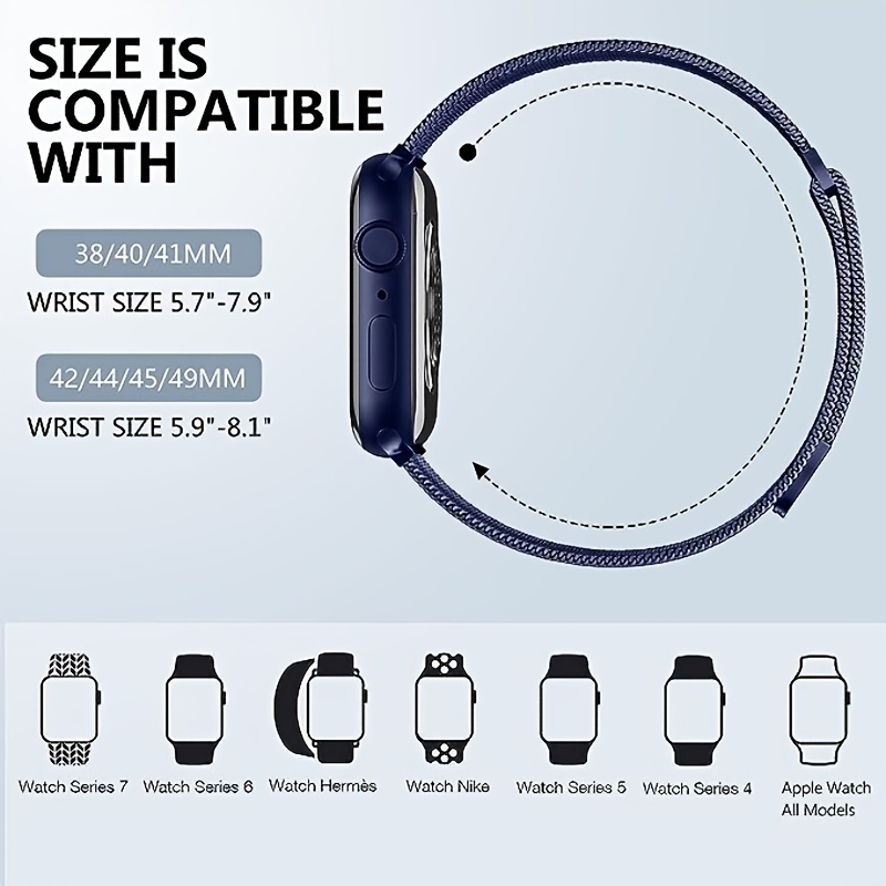 Apple Watch Milanese Loop Band for Apple Watch 1-6 SE