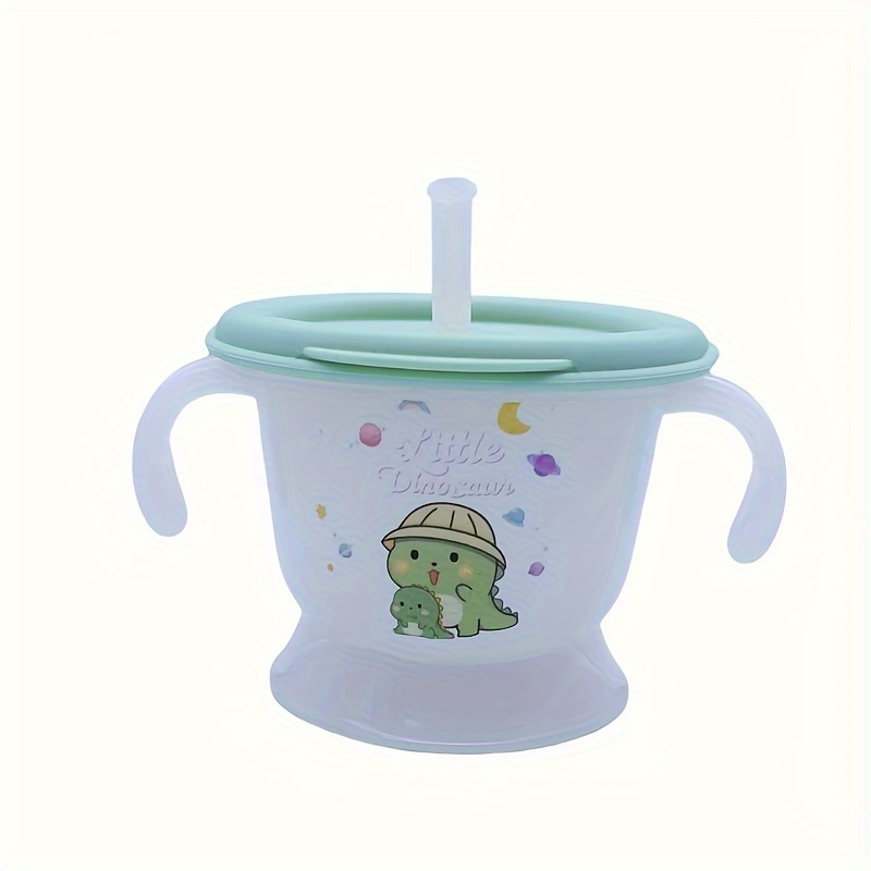 Teal Green Ceramic Dinosaur Cartoon Drinking Mug with Handle