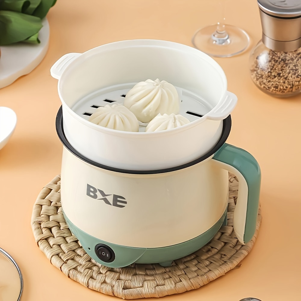 Temu 6 9inchelectric Cooking Pot Multi Functional Cooking Pot Shabu Cook  Stir Fry Braised Steam Non Stick Electric Cooking Pot A Pot Can Double Fire  On The Steam Down The Boil To