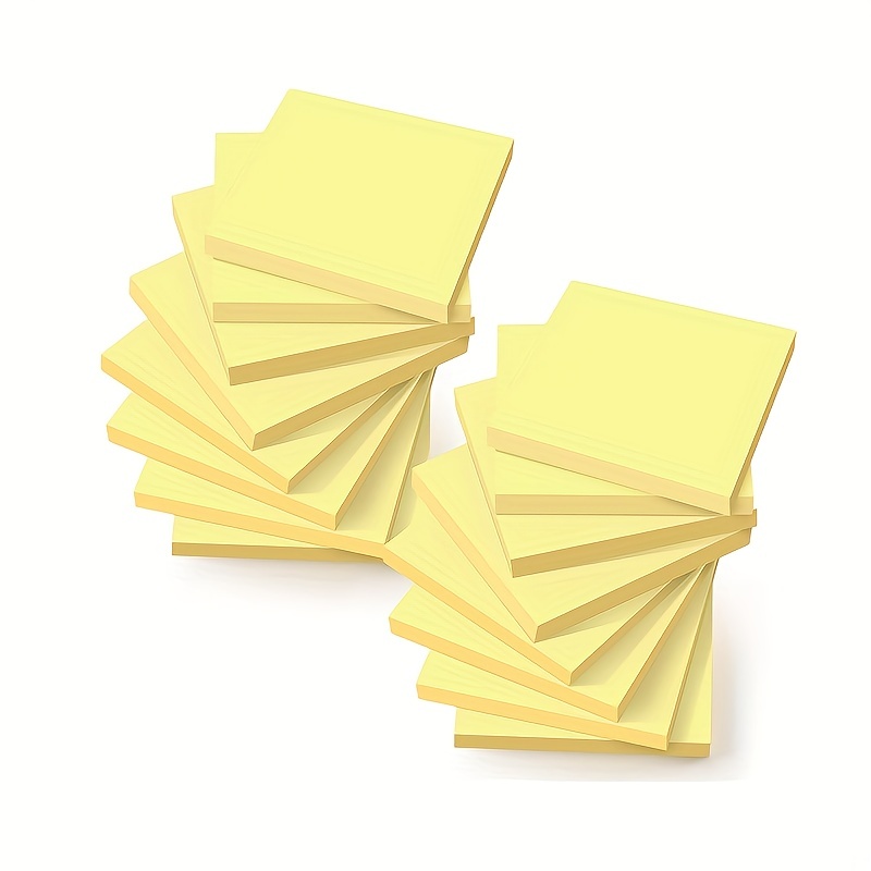 Post-it Notes, 3x3 in, 4 Pads, Canary Yellow, Clean Removal, Recyclable