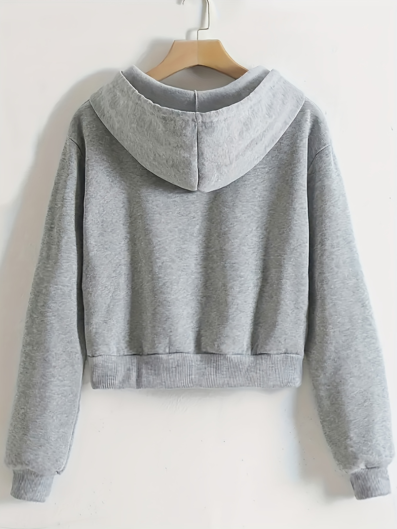 Boston Cropped Zip-Up Hoodie