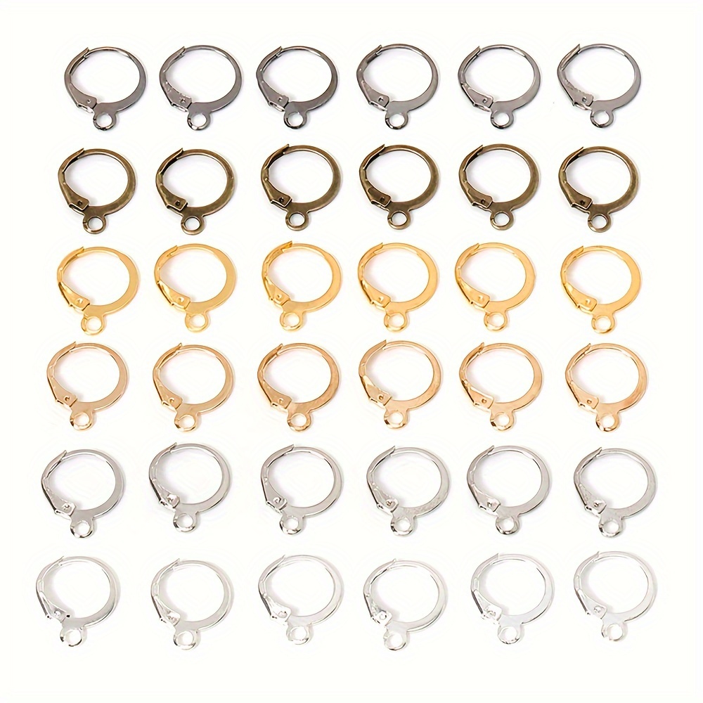 

100pcs Tiny Circle Ear Hook For Diy Earrings Making