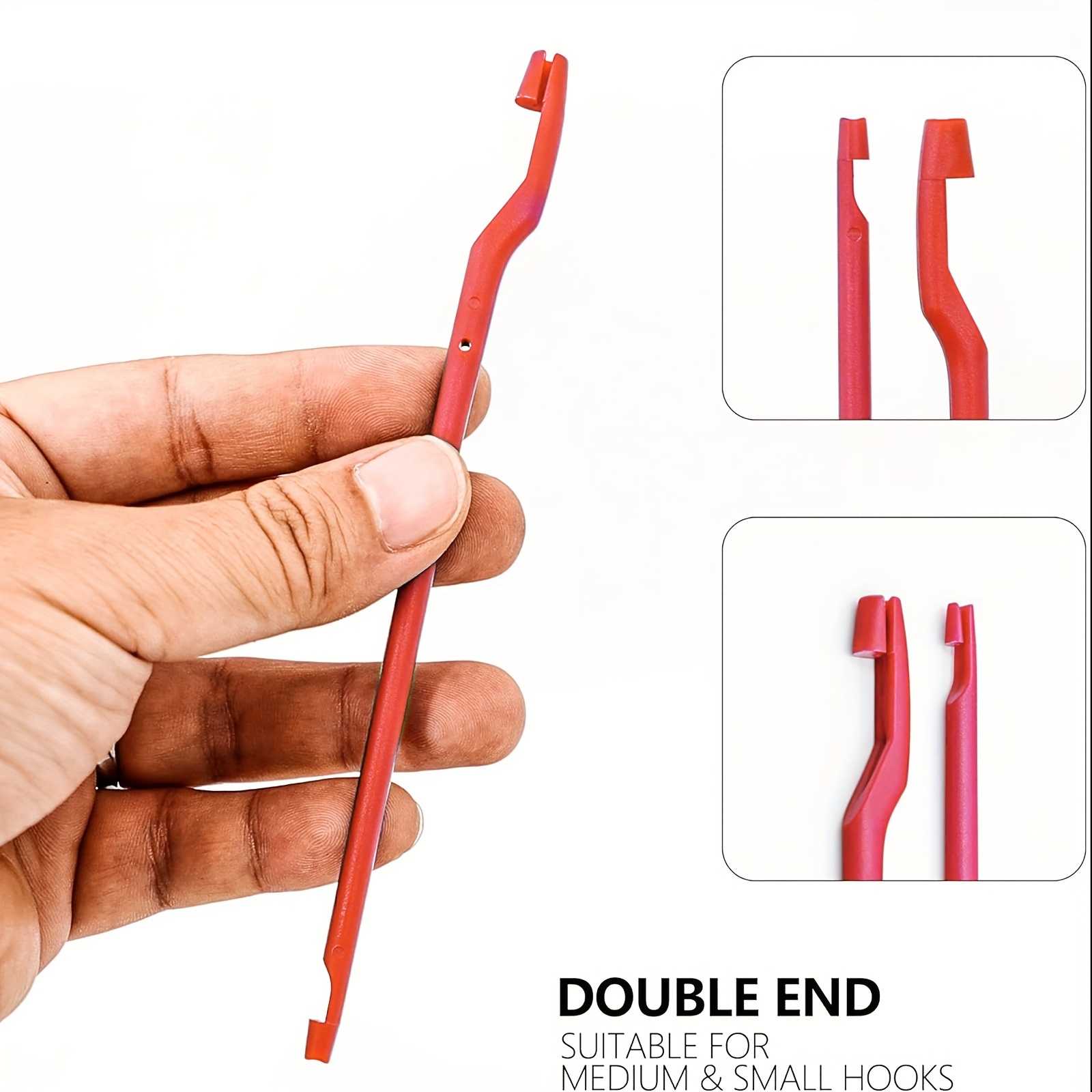 2pcs/Pack Double Ended Plastic Hook Removal Tool For Fishing, Portable Fishing  Hook Extractor