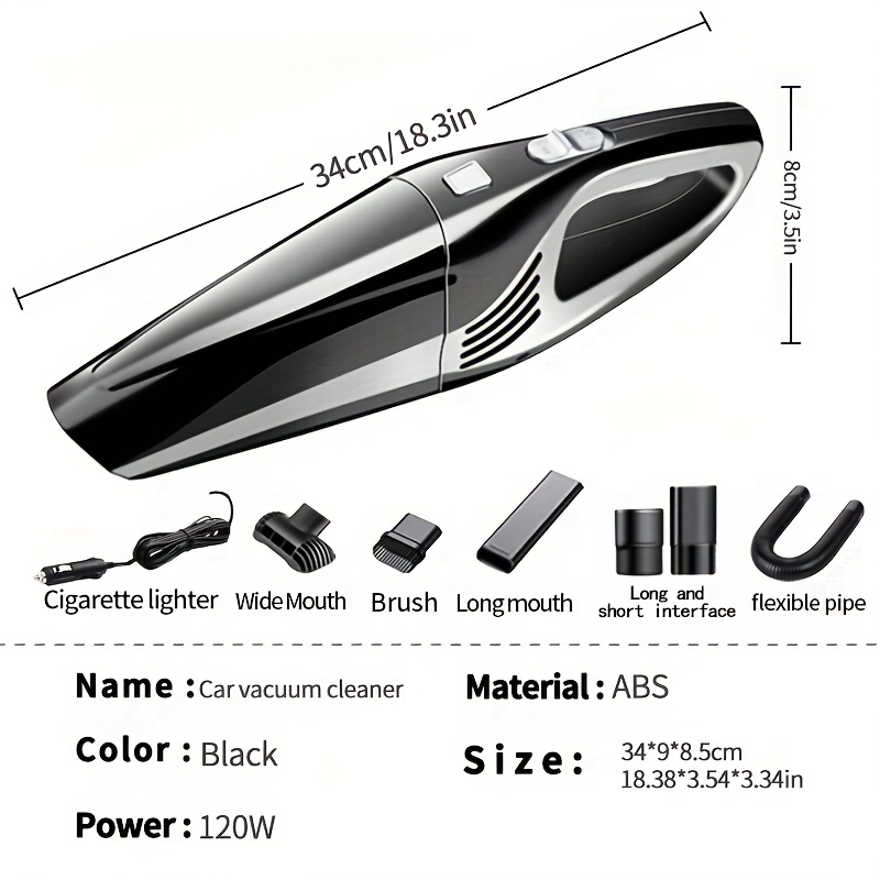 Powerful Handheld Car Vacuum Cleaner High Suction Small Mini