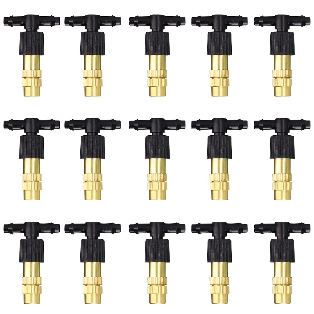 15 pezzi Ugelli nebulizzatori in ottone 1/4 di pollice Slip Lock Mister  Ugelli