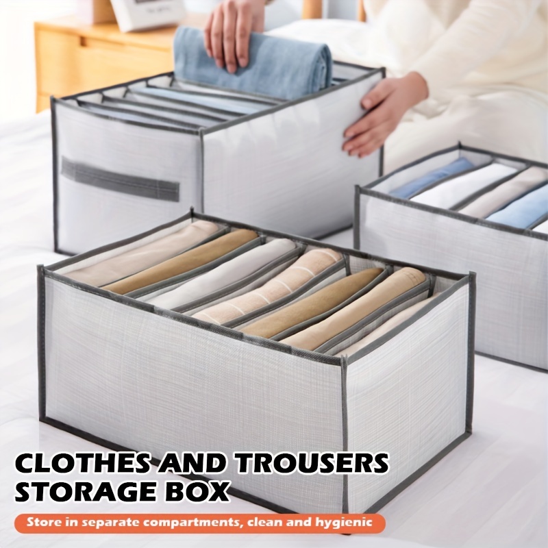 organizador pantalones doblados ropa interior sujetadores organizar cajones  caja de almacenamiento ropa organizador de calcetines para