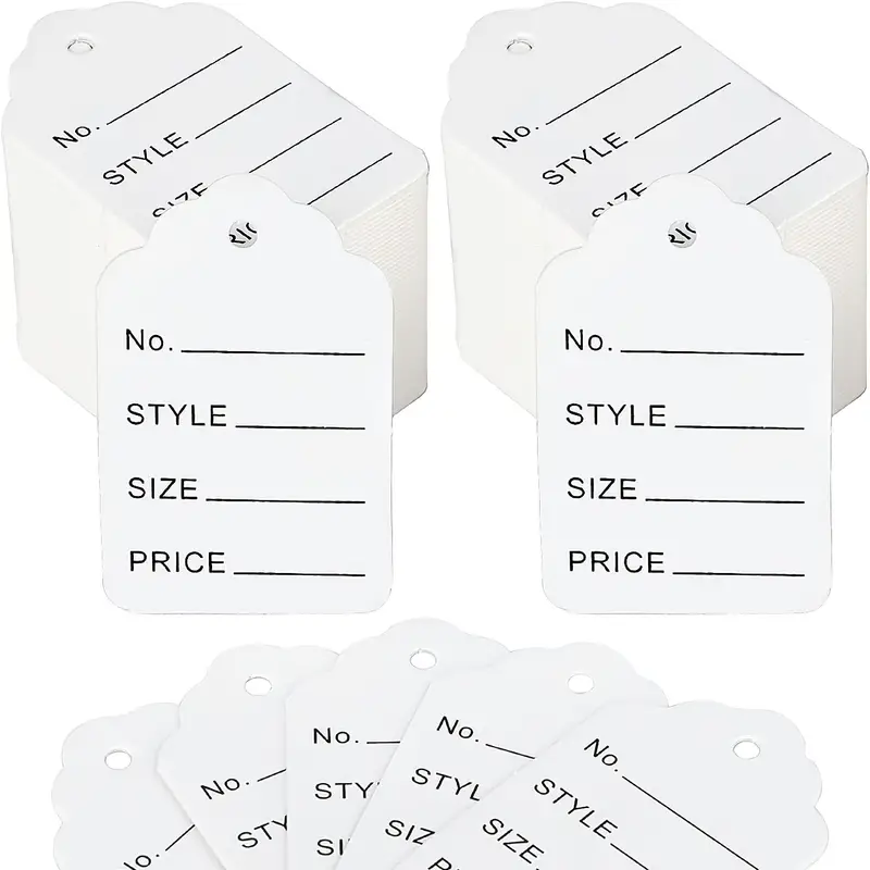 200pcs Price Tags, Clothes Size Tags Coupon Tags Making Tag White Store  Tags Clothing Tags, 1.97 X 1.38 Inch