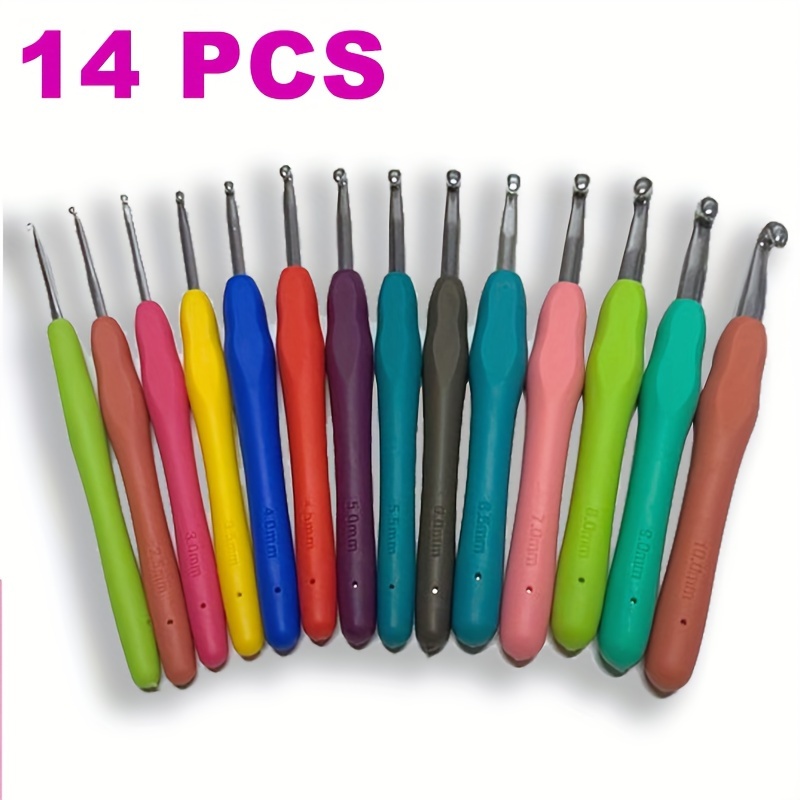 2-10mm Multicolor Knitting Needles Soft Grip Ergonomic Handle