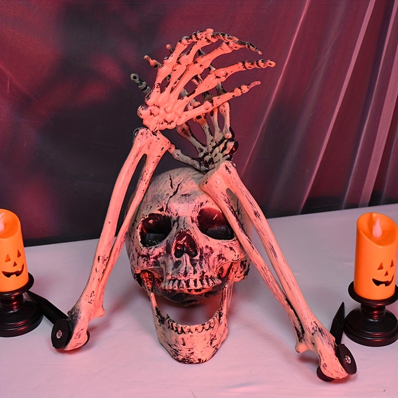 Esqueleto humano realista para decoración de Halloween, modelo de huesos de  Calavera, fiesta de Halloween, decoración del hogar, Casa Encantada