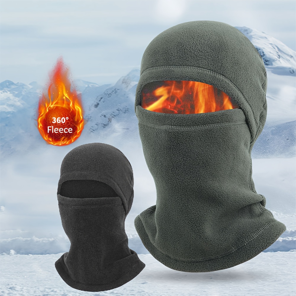 Masque de Ski Cagoule d'hiver de Ski Masque de Ski Intégral Chaud Masque de  Ski Thermique Homme Cagoule de Sport en Tricot à 3 Trous pour Sports de