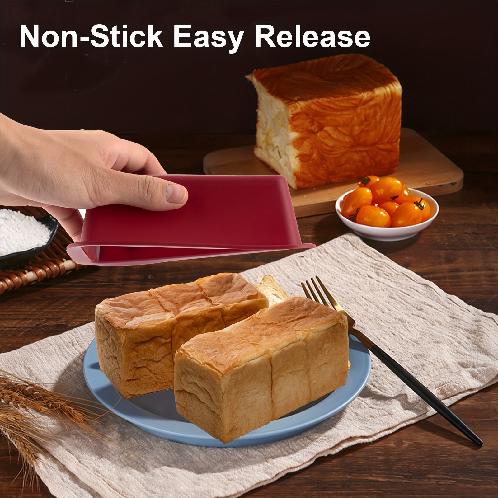 Non stick Silicone Loaf Pan Perfect For Baking Bread Cakes - Temu