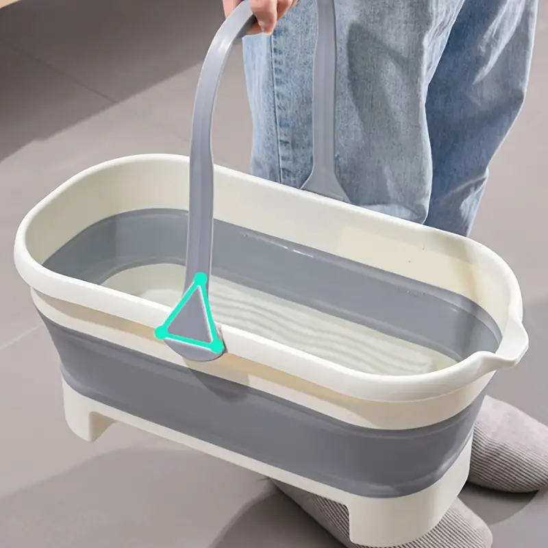 Mop Folding Bucket Household Portable Rectangular Car Wash - Temu