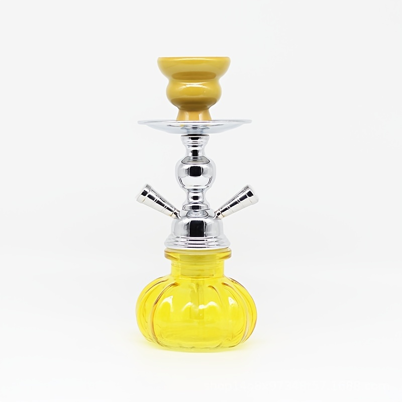 Double Hoses Glass Hookah Shisha Smoking Pipe Set Water Bongs Narguile  Completo Sisha Chicha With Accessories Bowl Charcoal Tongs From Metal_coin,  $45.69