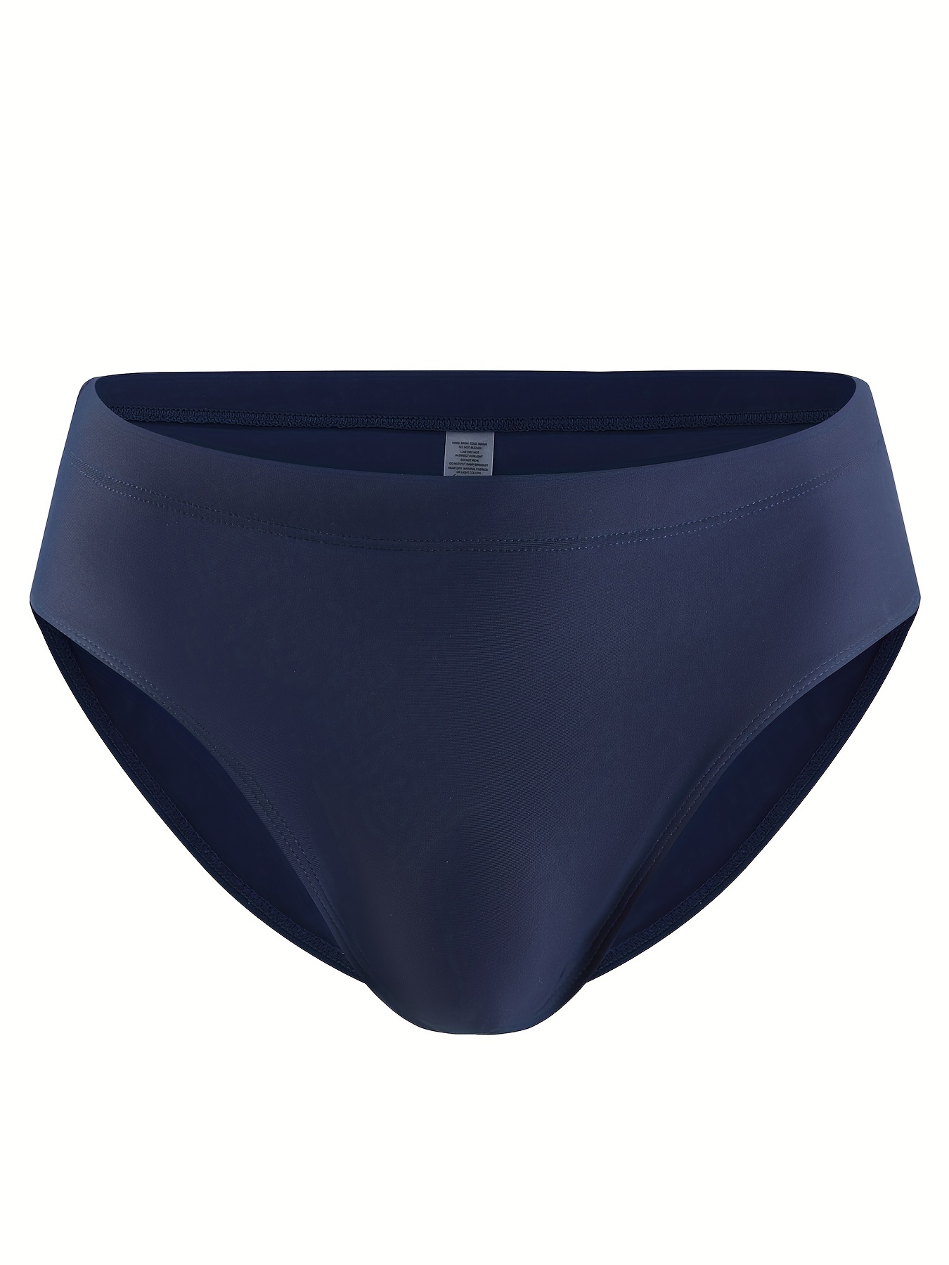 Mens Waterproof Swimming Briefs Solid Color Low Rise Panties Lingerie  Underwear 