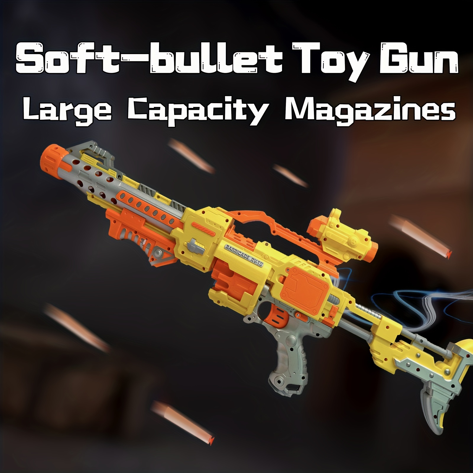 New Toy Gun Nerf Darts Soft Bullets Gun Toy Electric Burst Toy Gun Spinning  Dinosaur Wrist Gun Sucker Bullet for Nerf Boys Toys