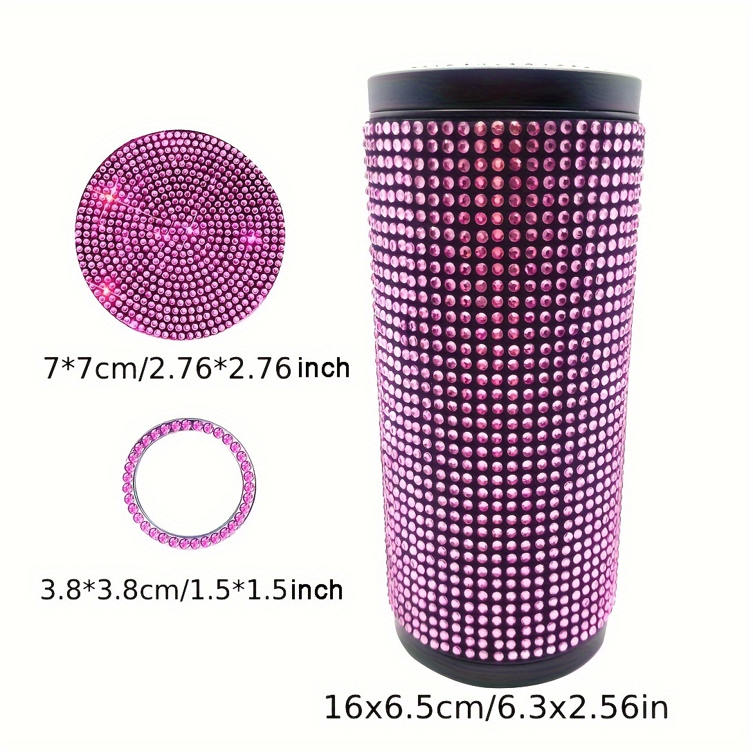 Zone Tech Shiny Bling PU - Leather Rhinestone Steering Wheel Cover Crystal
