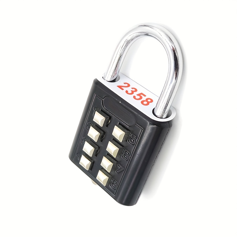 8 Digits Password Code Combination Padlock Zinc Alloy Suitcase For