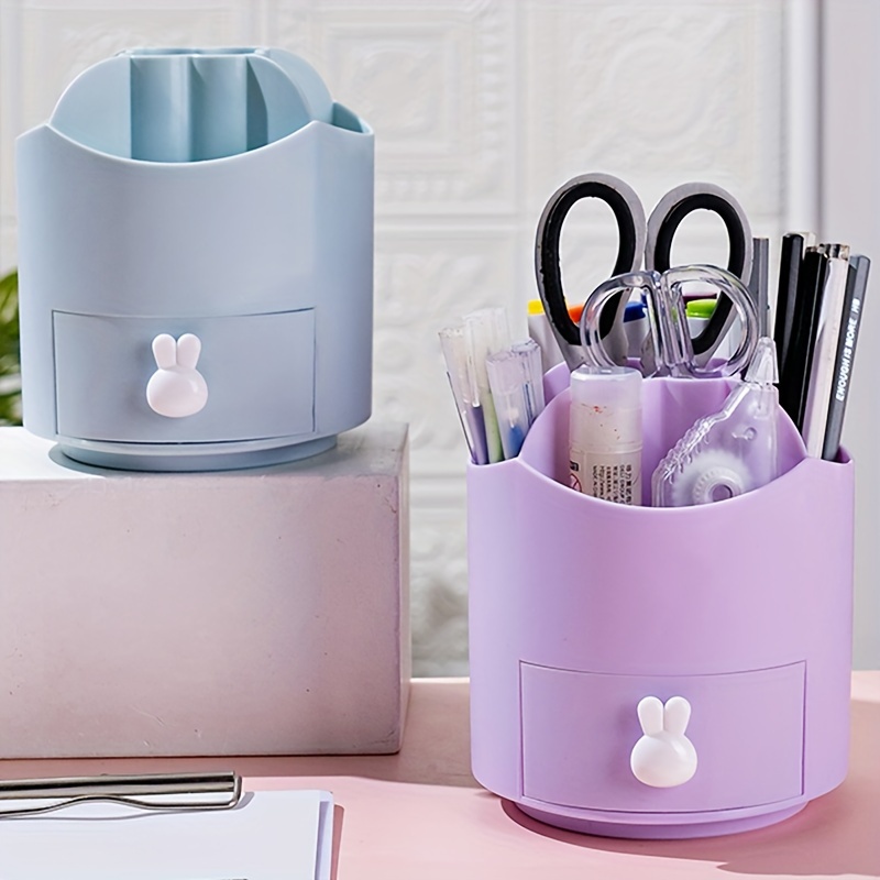 1pc Plastic Desktop Pen Holder ,Pen Organizer For Desk , Stationary  Organizer,Easy Assembly