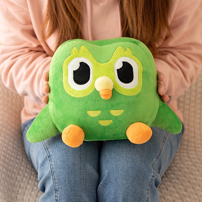 Green Owl Plushie Mignon Peluche Animaux Oreiller Doux - Temu Canada