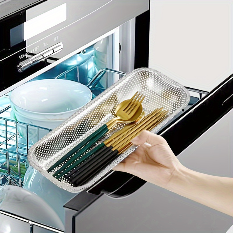 Stainless Steel Dish Drying Rack, Utensil Cutlery Holder Storage