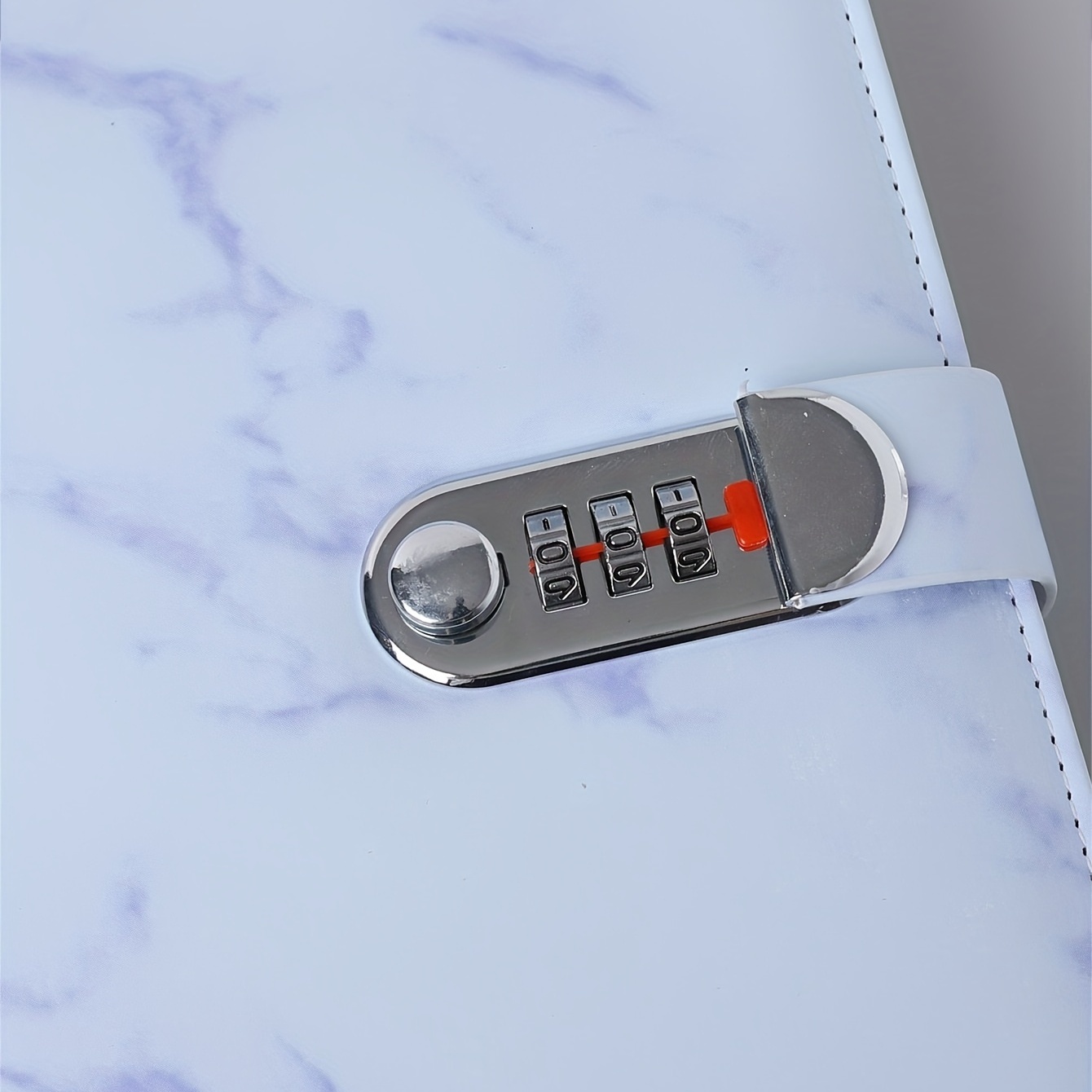 Purple Marble Patterned Notebooks with Locks